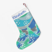 Winterbaumen Name Strumpf Kleiner Weihnachtsstrumpf (Rückseite (Hängend))