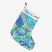 Winterbaumen Name Strumpf Kleiner Weihnachtsstrumpf (Vorderansicht (hängend))