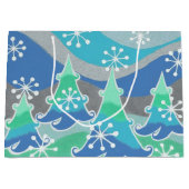 Winterbaumgeschenk-Tasche groß Große Geschenktüte (Vorderseite)