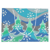 Winterbaumgeschenk-Tasche groß Große Geschenktüte (Rückseite)