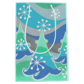 Winterbaumgeschenktasche - Medium Mittlere Geschenktüte (Vorderseite)