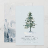 Winterbaumkarte Einladung (Vorne/Hinten)