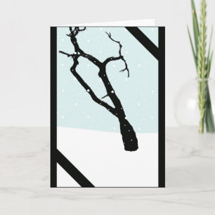 Winterbaumkarte Feiertagskarte
