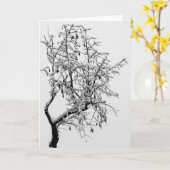 Winterbaumkarte Karte (Gelbe Blume)