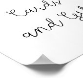 Winterbäumkarten und Geschenke Babydusche Poster (Ecke)