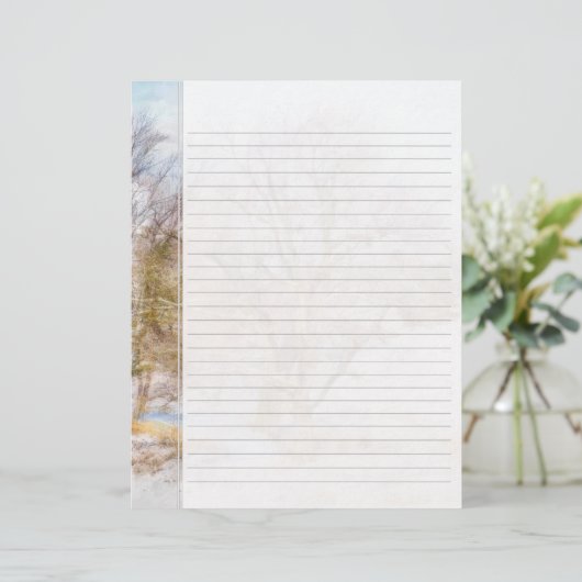 Winterbaumkunstschriftpapier (Stehend Vorderseite)