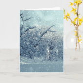 Winterbaumlandschaft Karte (Gelbe Blume)