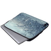 Winterbaumlandschaft Laptopschutzhülle (Vorne Knopf)