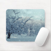 Winterbaumlandschaft Mousepad (Mit Mouse)