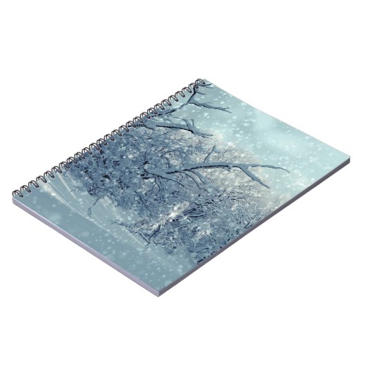 Winterbaumlandschaft Notizblock (Linke Seite)