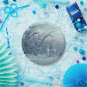 Winterbaumlandschaft Pappteller (Party)