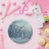 Winterbaumlandschaft Pappteller (Party)