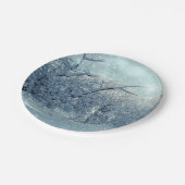 Winterbaumlandschaft Pappteller (Schrägansicht)