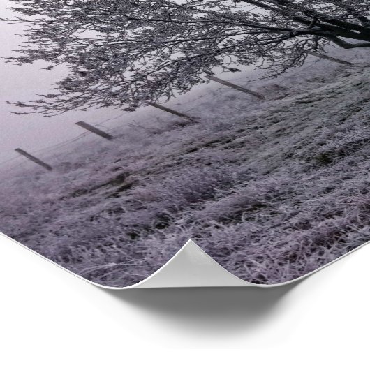 Winterbaumlandschaft Poster (Ecke)