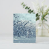 Winterbaumlandschaft Postkarte (Stehend Vorderseite)