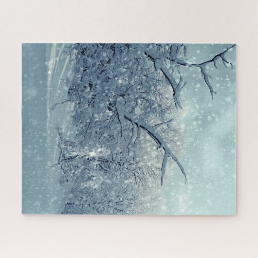 Winterbaumlandschaft Puzzle (Horizontal)