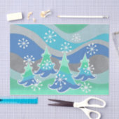 Winterbaumpapier Seidenpapier (Handwerk)