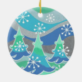 Winterbaumschmuckrunde Keramikornament (Hinten)