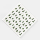 Winterbaumwald Serviette (Ecke)