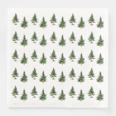 Winterbaumwald Serviette (Vorderseite)