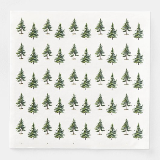 Winterbaumwald Serviette (Vorderseite)
