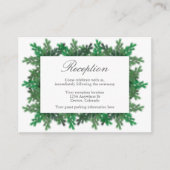 Winterbaumzweige Hochzeitskarte Begleitkarte (Vorderseite)