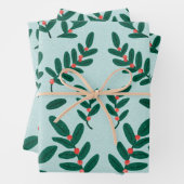 Winterbeerblau Geschenkpapier Set (Beispiel)