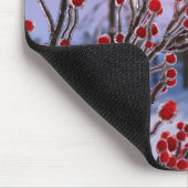 Winterbeere auf Eis-Mauspad Mousepad (Ecke)