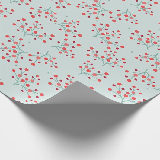 Winterbeere Geschenkpapier (Ecke)
