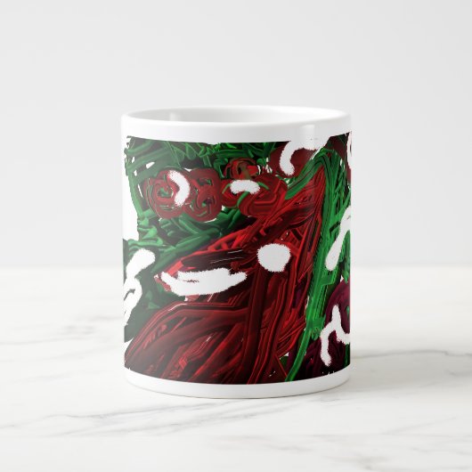 Winterbeere im nördlichen Kardinal Jumbo-Tasse (Vorderseite)