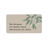 Winterbeeren Adressaufkleber (Vorne)