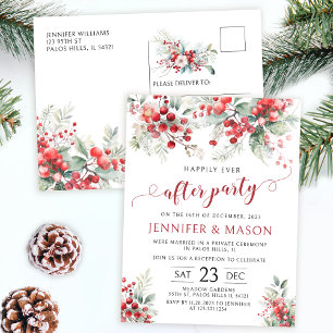 Winterbeeren für immer Party-Postkarte Postkarte