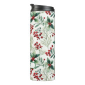 Winterbeeren Grün Winter Thermosbecher (Nach rechts gedreht)