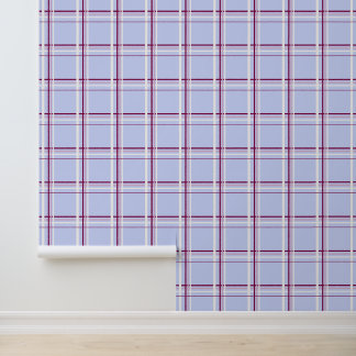 Winterbeeren Karo Tartan Tapete