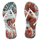 Winterbeeren mit Eis Badesandalen (Fußbett)