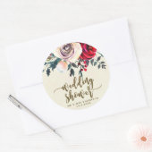 Winterbeeren Polterabend-Aufkleber Weihnachten Runder Aufkleber (Umschlag)