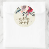 Winterbeeren Polterabend-Aufkleber Weihnachten Runder Aufkleber (Tasche)