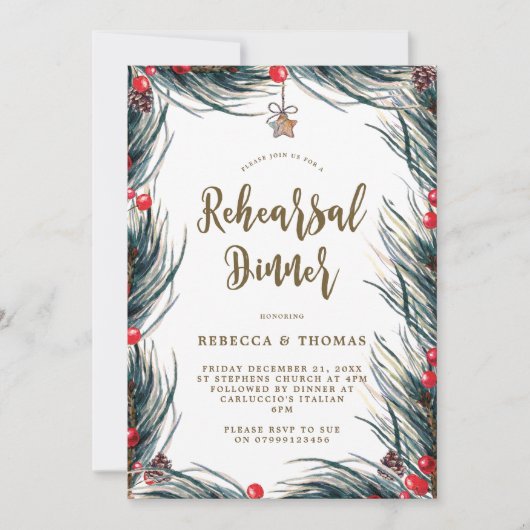 Winterbeeren Probe Einladung (Vorderseite)