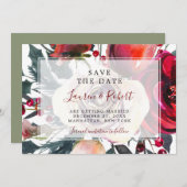 Winterbeeren Save the Date Einladung (Vorne/Hinten)