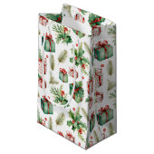 Winterbeeren und Geschenke Kleine Geschenktüte (Vorderseite Schrägansicht)