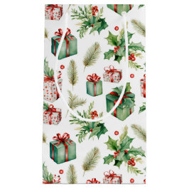 Winterbeeren und Geschenke Kleine Geschenktüte