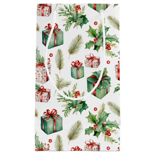 Winterbeeren und Geschenke Kleine Geschenktüte (Vorderseite)