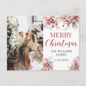 Winterbeeren Weihnachtsfeiertag Foto Postkarte (Vorderseite)