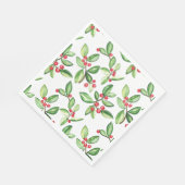 Winterbeermuster Serviette (Ecke)