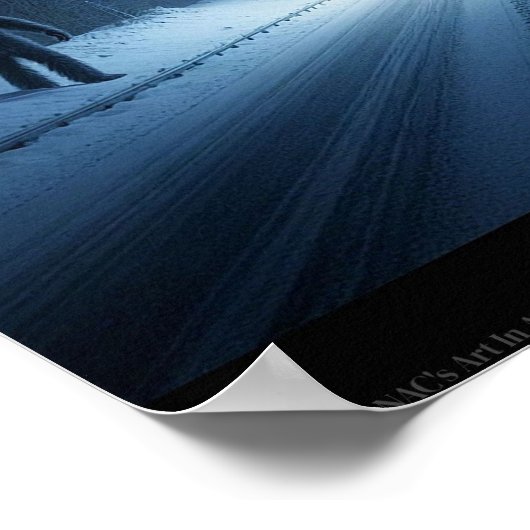 Winterbegegnung (14 x 11) poster (Ecke)