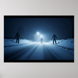 Winterbegegnung (24 x 36) poster