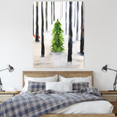 Winterbegegnung Leinwanddruck (Insitu (Schlafzimmer))