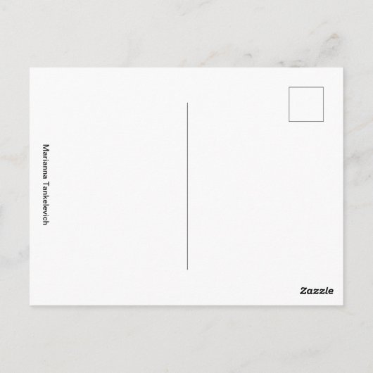 Winterbegegnung Postkarte (Rückseite)