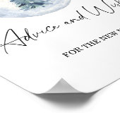 Winterberatung und Wünsche für Newlyweds Poster (Ecke)