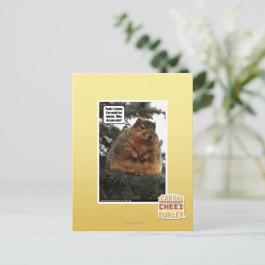 Winterbereit Postkarte (Stehend Vorderseite)